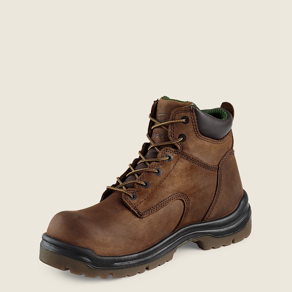 Red Wing Mens King Toe® - 6-inch Toe - Safety Boots Brown - 0153XFOZS